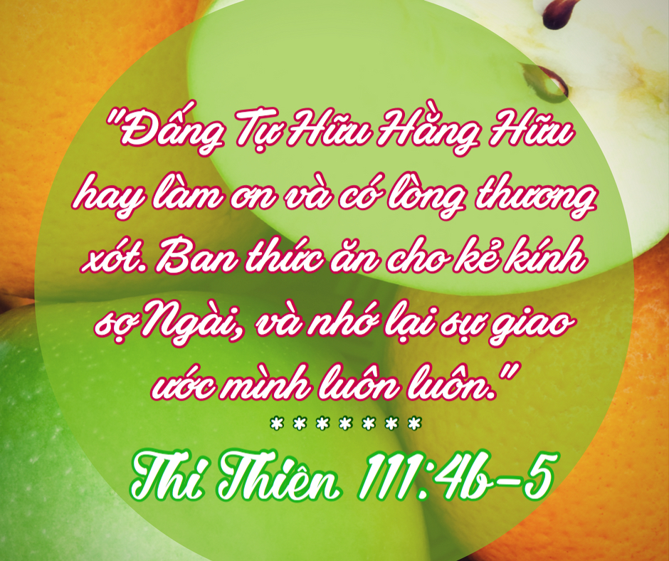 Thi Thiên 111:4b-5