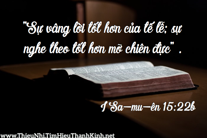 I Sa-mu-ên 15:22b