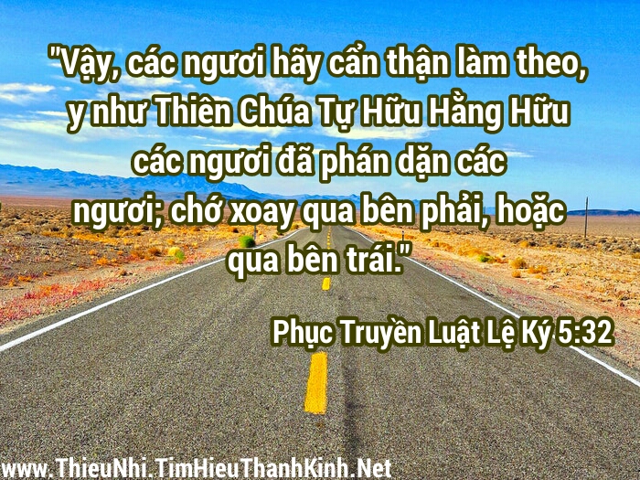 Phục Truyền Luật Lệ Ký 5:32