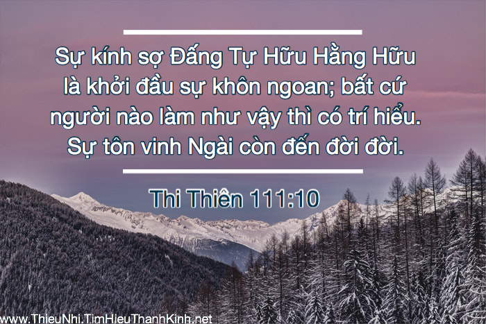 Thi Thiên 111:10